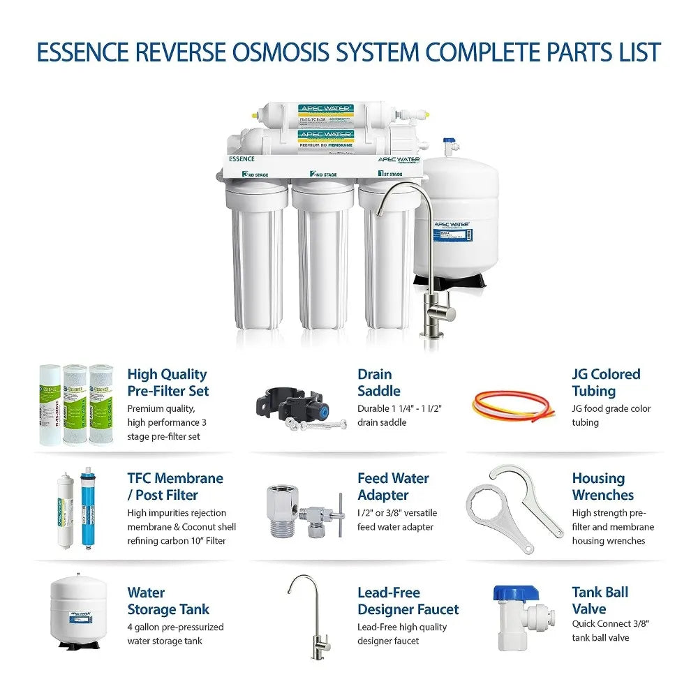 5-Stage reverse Osmosis Drinking Water Filter System